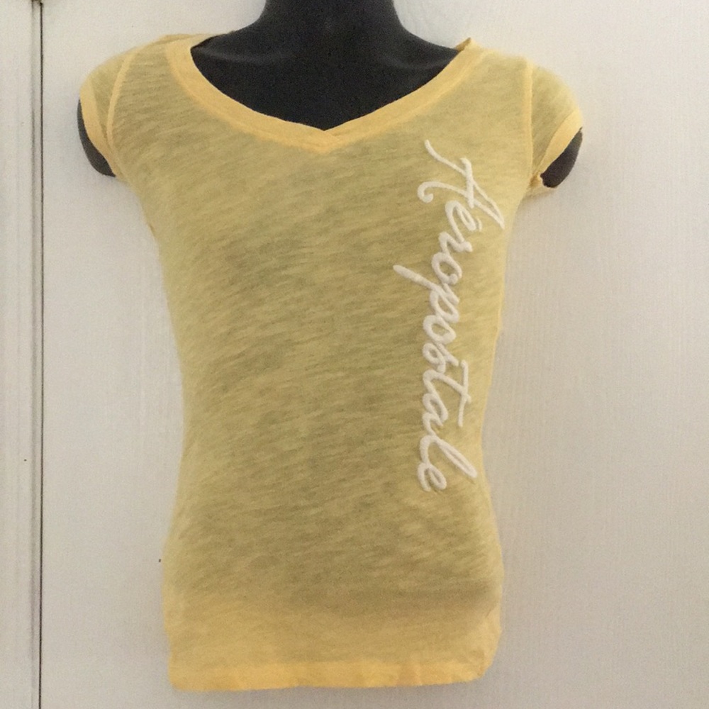 Yellow Areopostale T-shirt XS